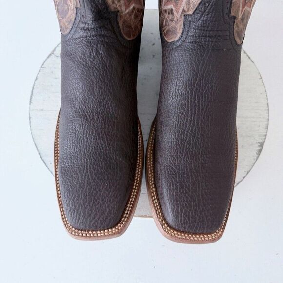 NEW Rod Patrick Mens Cowboy Boots Size 14.5A Brown Shark Western Square Toe $495 - Picture 7 of 12
